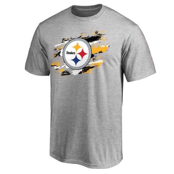 Men's Pittsburgh Steelers NFL Pro Line True Color T-Shirt Heathered Gray,We sell and wholesale Men's Pittsburgh Steelers NFL Pro Line True Color T-Shirt Heathered Gray on line form chian!